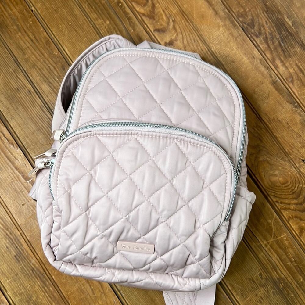 Vera Bradley Quilted Light Pink Backpack